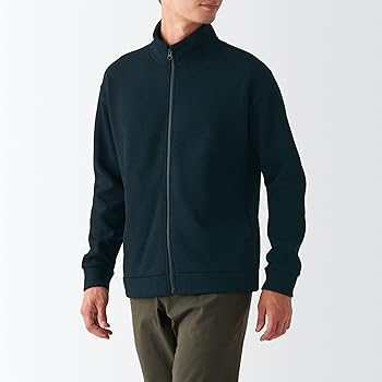 Amazon | 無印良品 ジャケット ニットフリーススタンドカラー