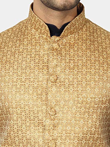 Image of UnM Men Silk Blend Classic Kurta Set