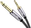 DUKABEL TopSeries 6.35mm (1/4 inch) to 3.5mm (1/8 inch) Headphone Jack Adapter, 1/8 (Female) to 1/4 (Male) Extension Cable, 3.5 to 6.35 Audio Cable for Mixer Guitar Piano Amplifier Speaker and More