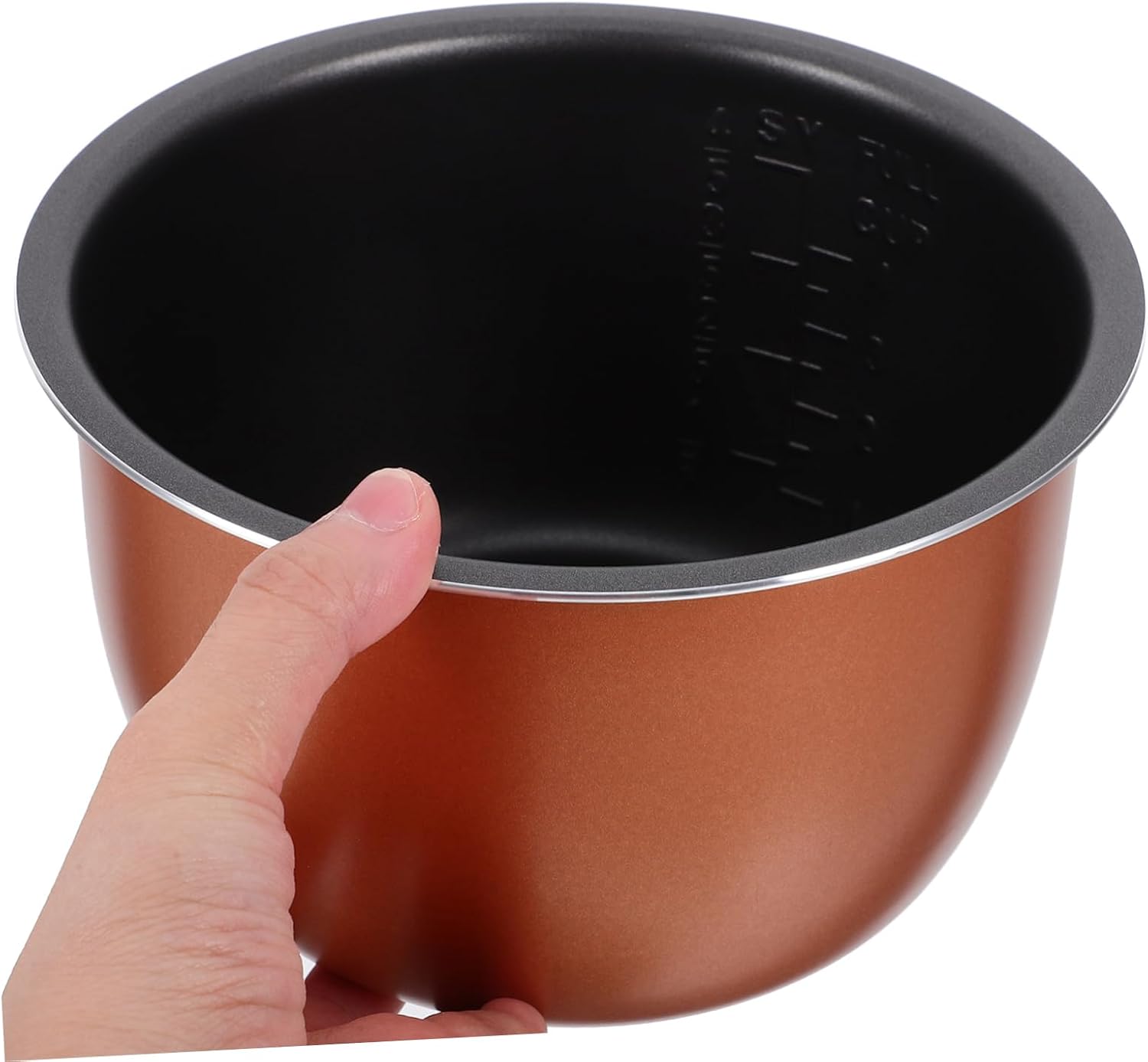 Electric Pressure Cooker Inner Pot Replacement Non-stick Cooking Pot for Multi-use Aluminum Alloy Rice Cooker Liner with Scale Design