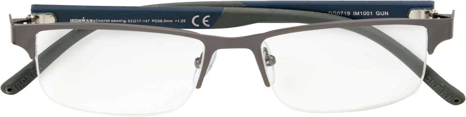 IRONMAN mens Momentum Rectangular Reading Glasses - Image 4