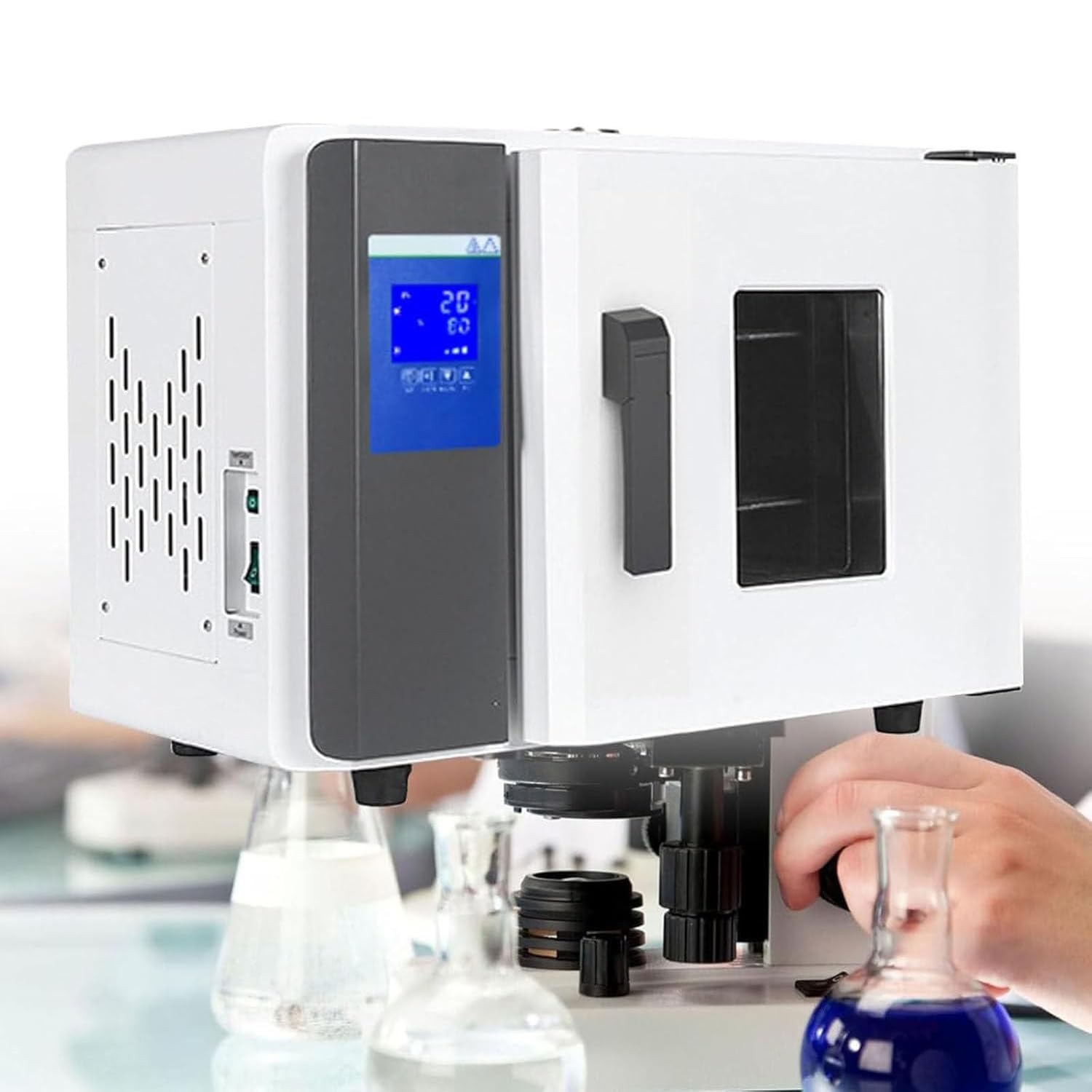 Horno Laboratorio Acero Inoxidable, Secador Alta Temperatura5 ℃ A 500 ℃, Horno Secado Industrial Con Protección Contra Sobrecalentamiento, Horno Laboratorio Convección Aire Forzado,15.6L