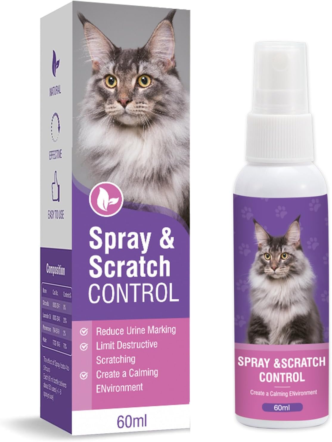 Nature's Miracle Cat Calming Spray, 8 Ounces, Stress