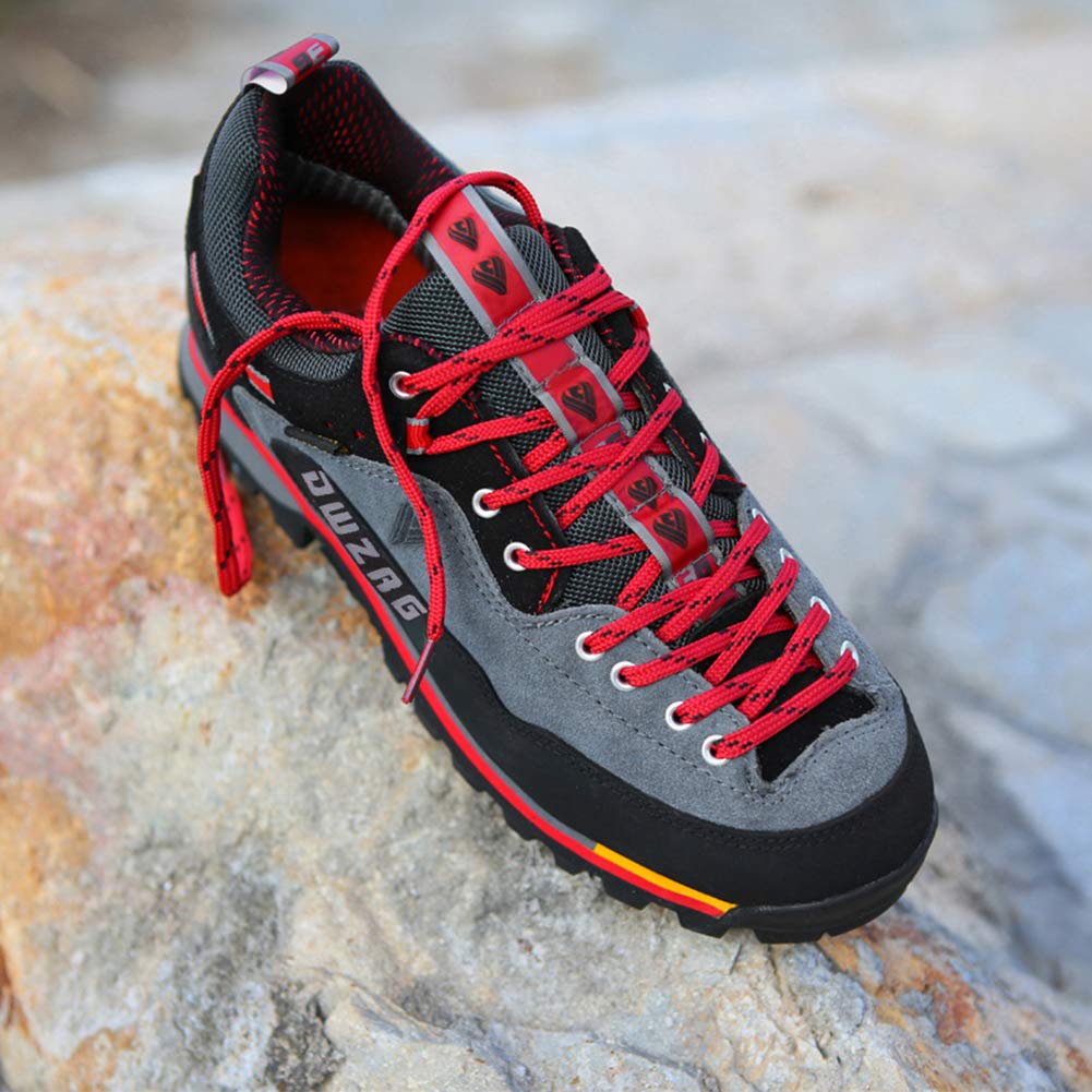Scarpe da Trekking Uomo Respirabile Sportive Escursionismo Scarpe da Montagna Sneakers Passeggiata Rosso 43 EU