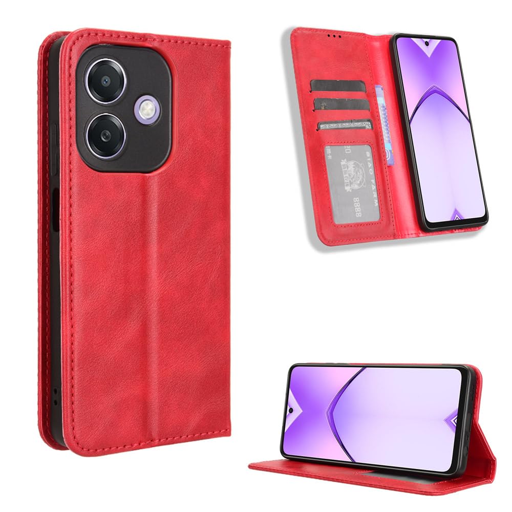 HAOYE Coque Pour Oppo A40 4G Etui, Magnétique Cuir PU