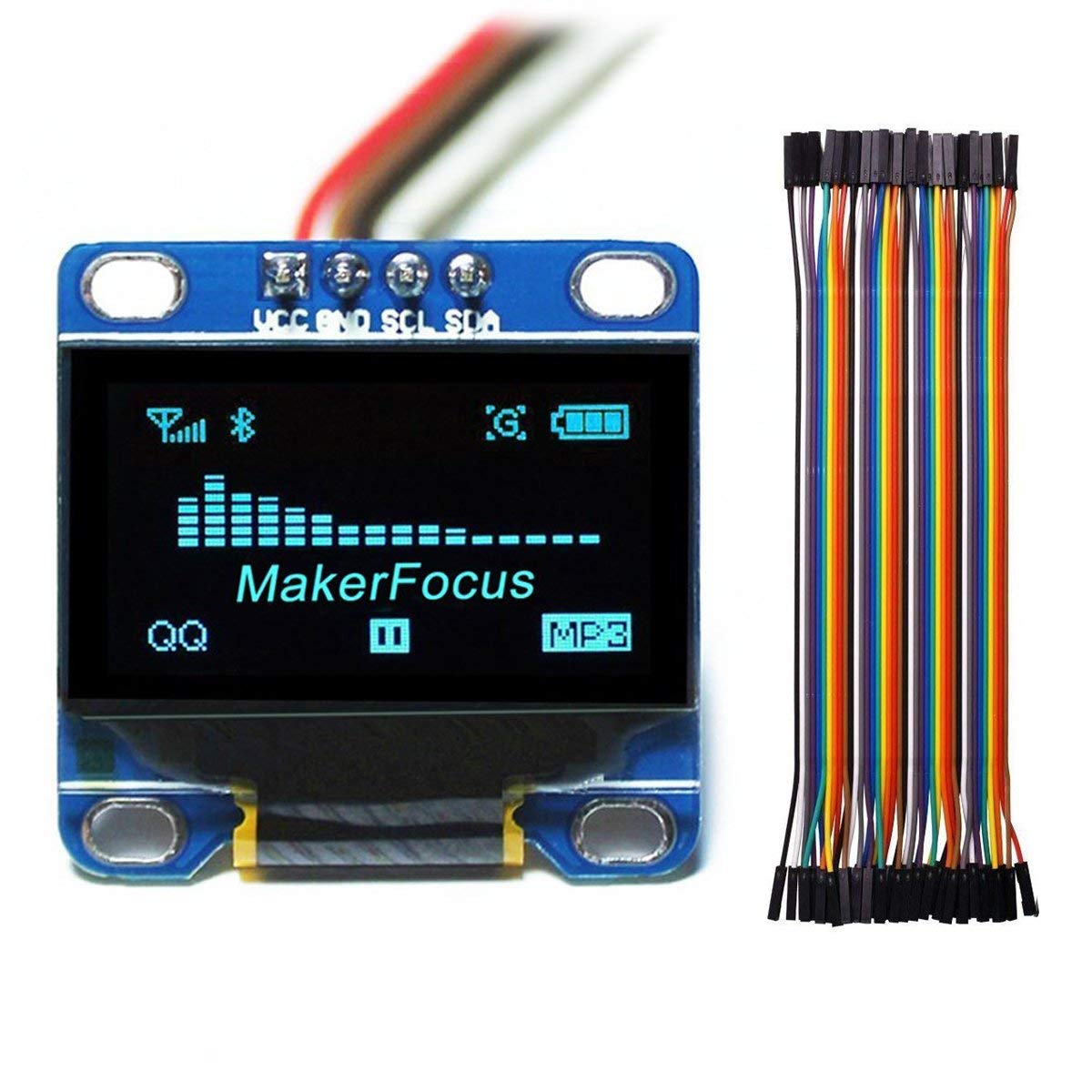 REES52 I2c IIC Serial OLED LCD LED Blue Display Module 0.96 Inch 128 64 for Arduino and 40pcs Dupont Wire 20CM 40-Pin Female to Female (B07W889XZ4) Amazon Price History, Amazon Price Tracker