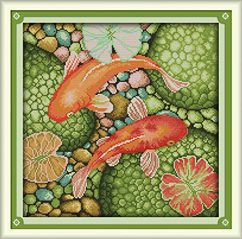 Peinture au diamant 5D adultes carpe rouge kit broderie strass 30x40cm
