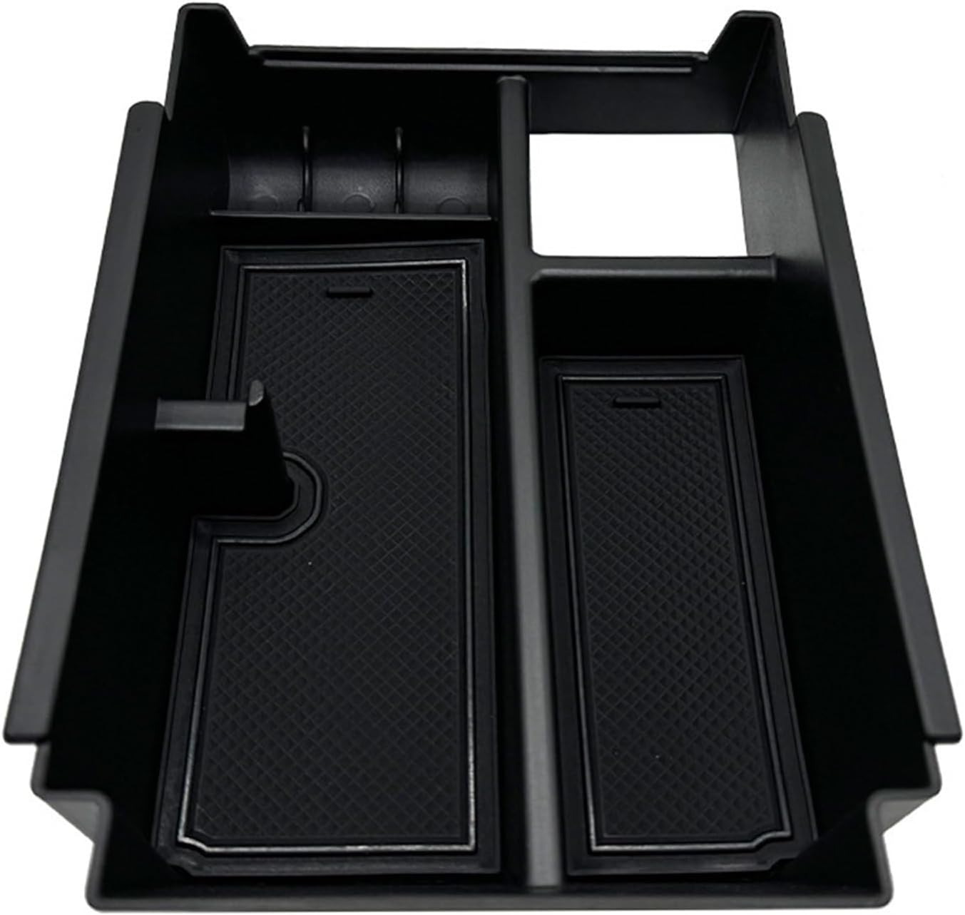 Car Glove Box Organizer Fit for Subaru WRX Armrest Box Storage Box Central Control Armrest Storage Box Accessories Compact(Rubbercushion[Orange])