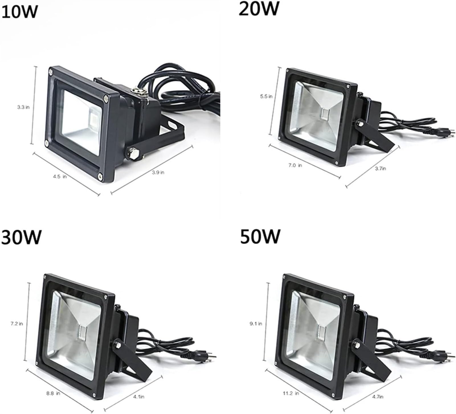 Luci di Sicurezza per Esterni, faretto LED UV ad Alta Potenza Impermeabile, Luce Ultravioletta Nera, Lampada da DJ, Discoteca, palco per Feste di Natale e Hallo, 30w-Type