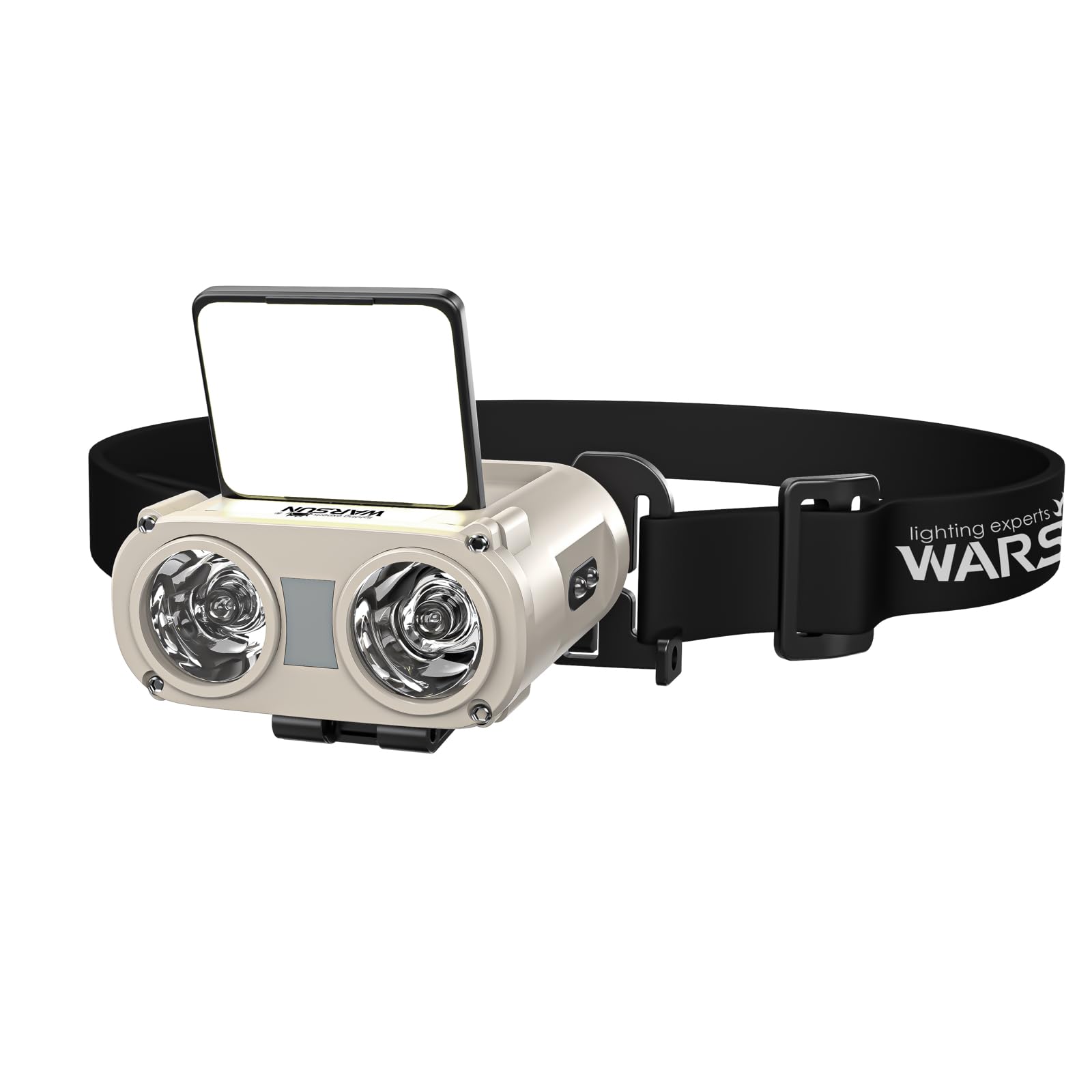 Linterna frontal con sensor de movimiento y panel COB ajustable de 800 lúmenes WARSUN 8
