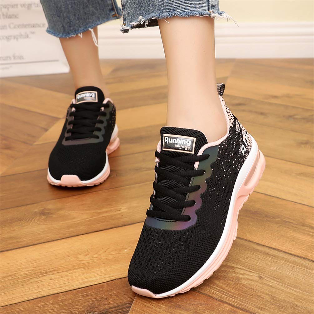 FLARUT Damen Sportschuhe Laufschuhe Herren Turnschuhe Luftpolster Trainers Running Leichte Schuhe Fitness Atmungsaktiv Gym Sneakers