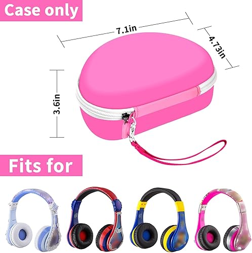 Miniatura 2 de Funda compatible con auriculares portátiles inalámbricos Bluetooth eKids, para niños y niños pequeños, bolsa de almacenamiento también se adapta a