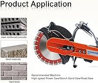 Vista 3 de SHDIATOOL Hoja de sierra de hormigón de 14 pulgadas con segmentos turbo premium soldados con láser corte seco o húmedo