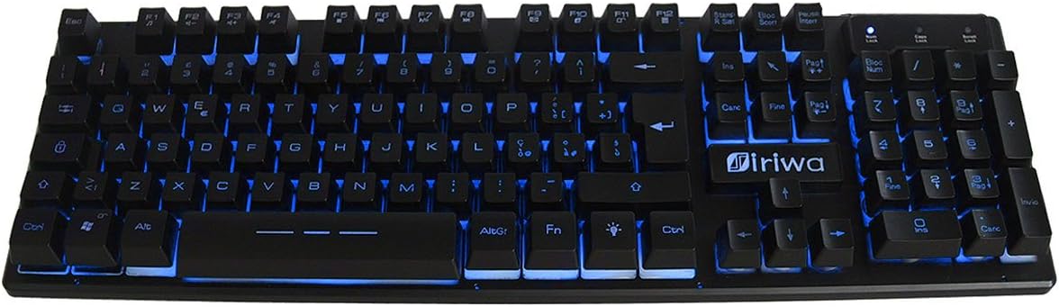 V60 3 Color LED Backlit Pro Suspension Keyboard USB Wired Keyboard Italian Lay Out