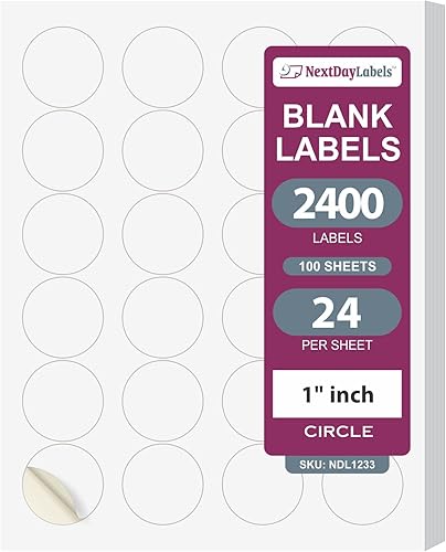 Next Day Labels - Etiquetas de color blanco