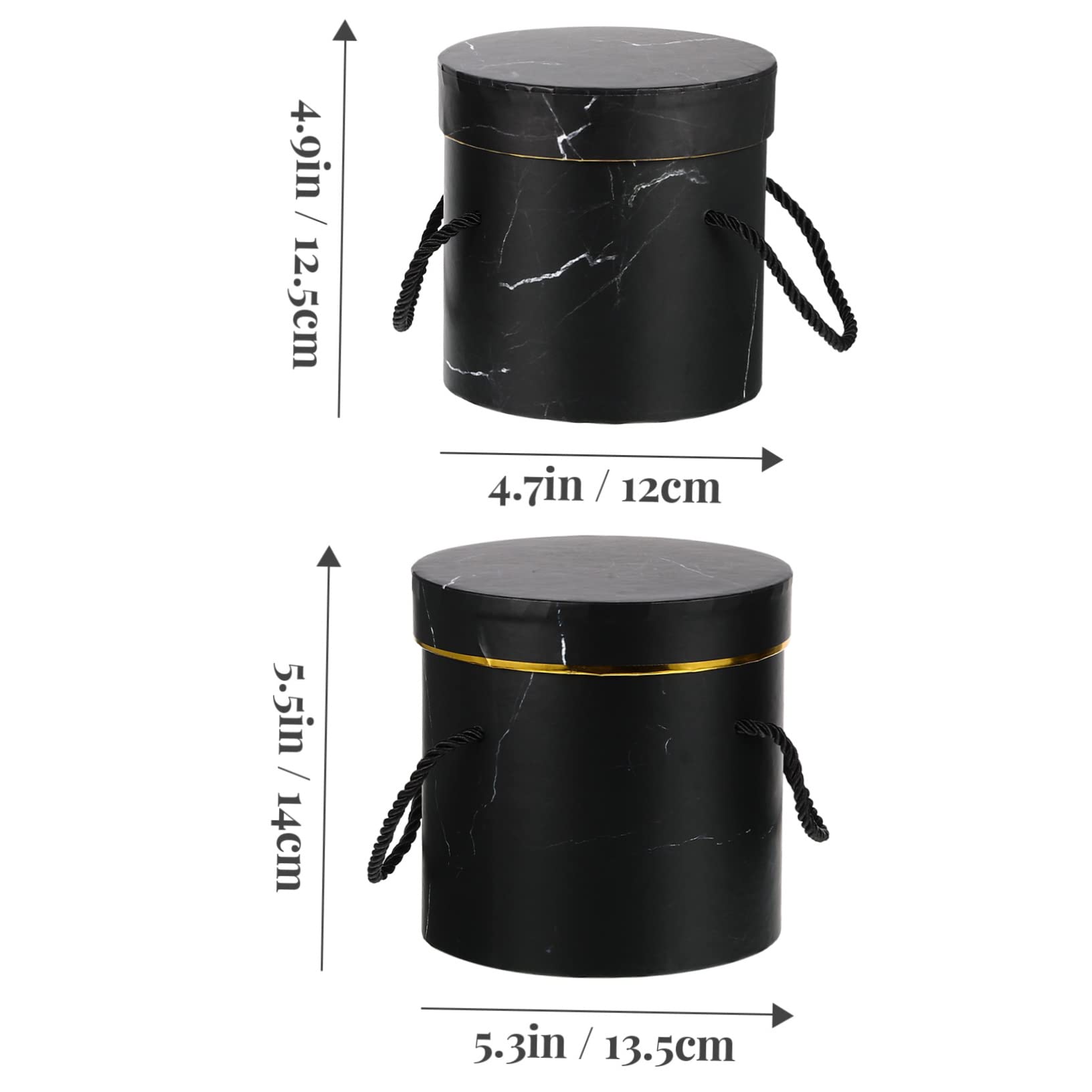 ORFOFE Scatole Floreali per San Scatola Portaoggetti Circolare Portatile Set di Scatole Fai da Te