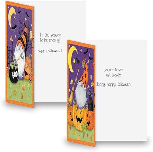 Miniatura 8 de Current Juego de 8 tarjetas de felicitación mágicas de lujo de Halloween  Juego de 8 tarjetas grandes de 5 x 7 pulgadas, paquete variado de tarjetas