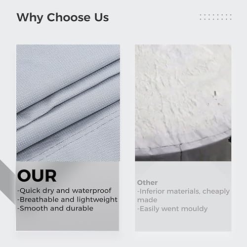 Miniatura 4 de Homaisson Fundas de cojín para columpio, funda de protección impermeable para asiento de columpio para exteriores, funda de asiento Oxford 600D de