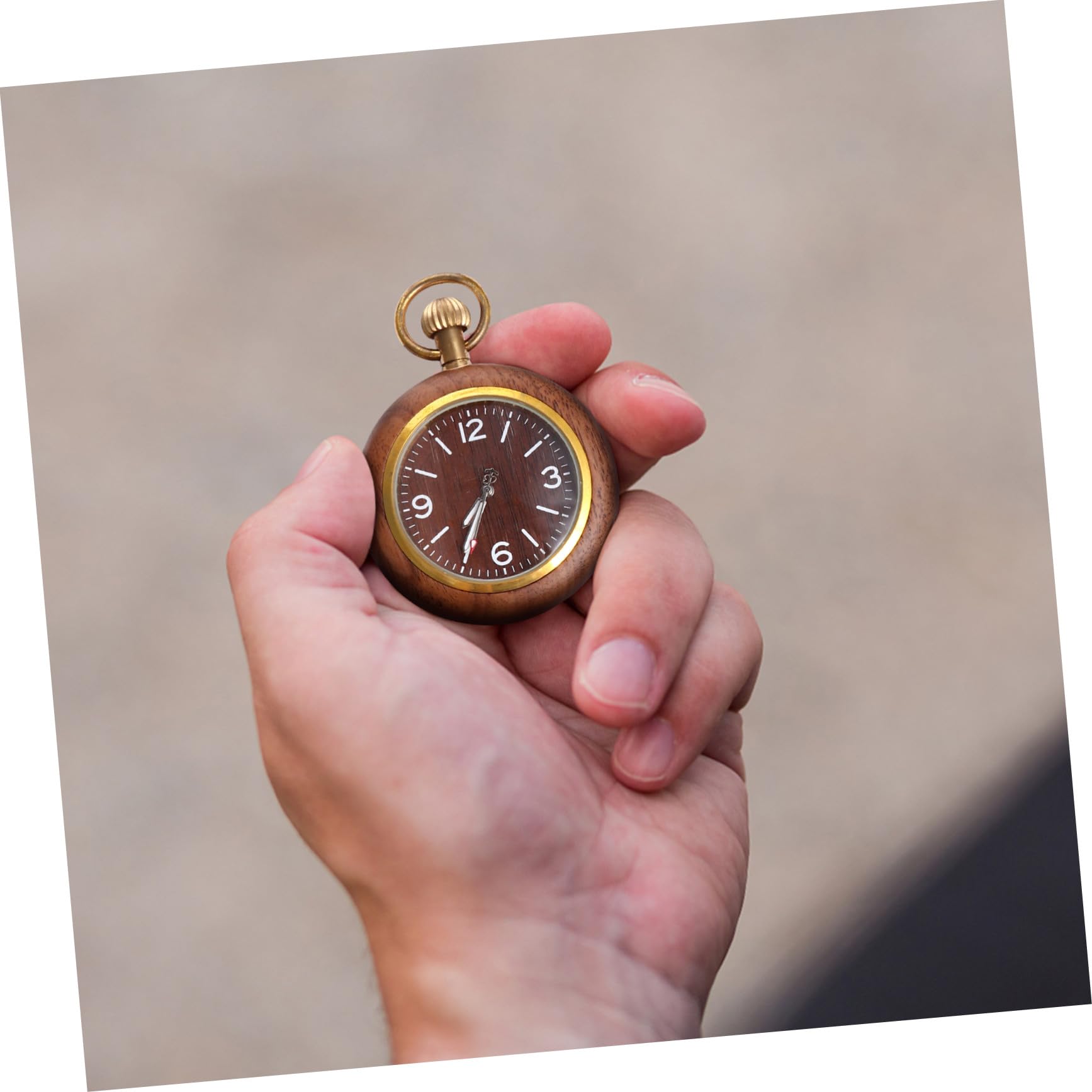Toyvian Reloj de Bolsillo Precisión Vintage de Aleación, Movimiento de Cuarzo Estilo Clásico para Obsequio