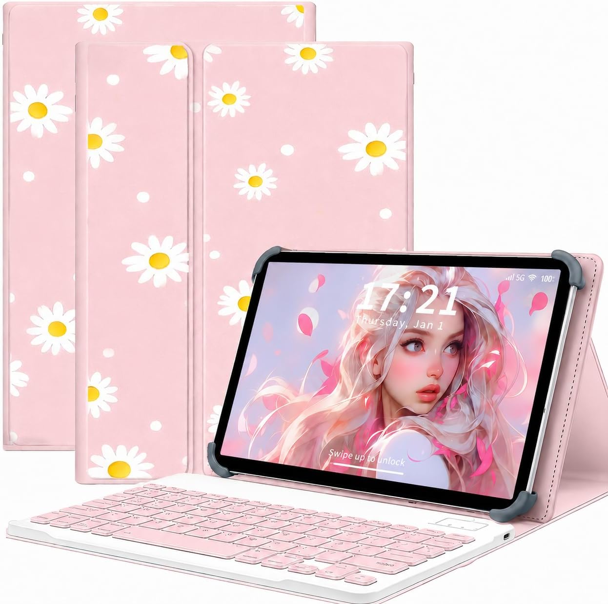 for PicassoTab Z13 Tablet Case with Keyboard Shockproof Cover with Stand