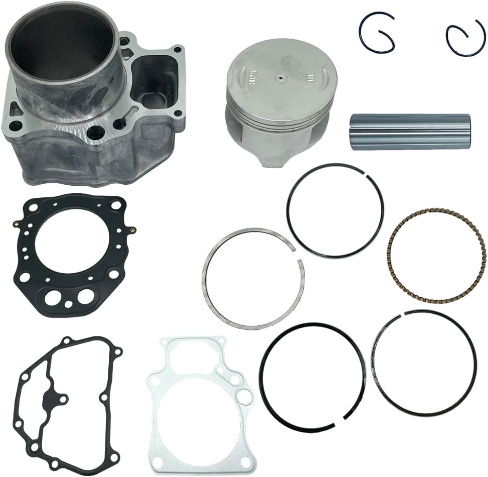 Cylinder Piston Gasket Top End Rebuild Kit for Hon-da Rancher TRX420 2007-2018 12100-HP7-A00 12191-HP5-601