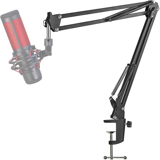 HyperX QuadCast Boom Arm Stand - Professional Studio Mic Stand Compatible with HyperX QuadCast S Microphone by YOUSHARES
