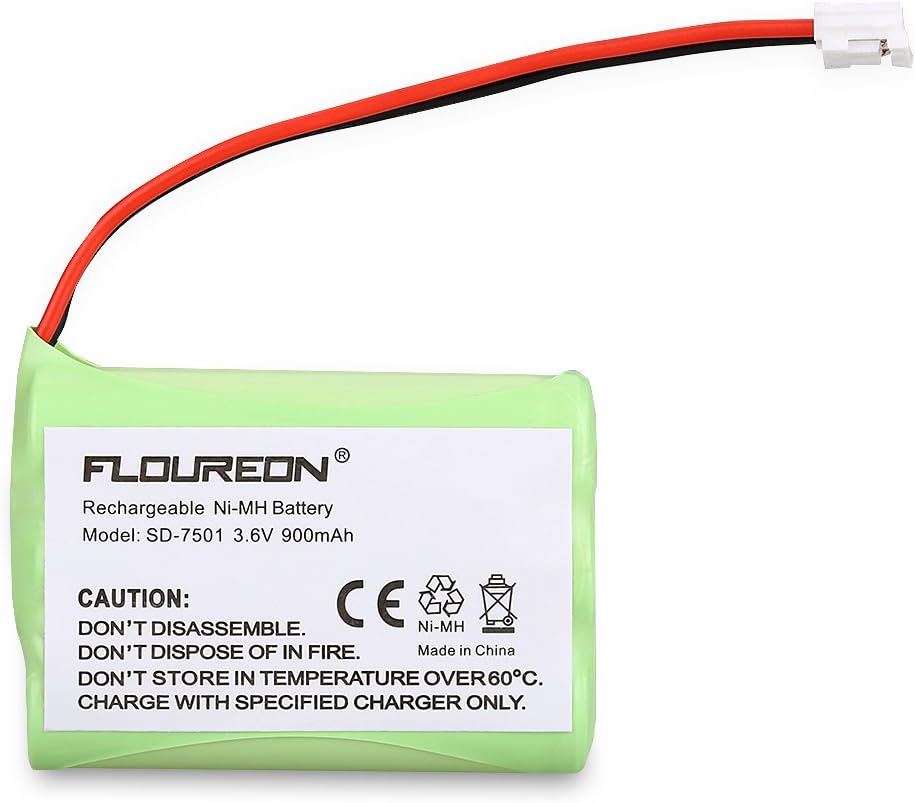 Floureon 3 Packs Rechargeable Cordless Phone Battery for V-Tech 89-1323-00-00 Model 27910 Telephone Replacement Pack