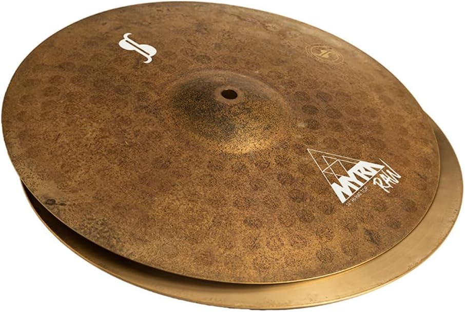 Stagg MYR-HR14RW US l Myra Series 14 Inch Raw Hi Hat Cymbals l B20 Bronze Alloy