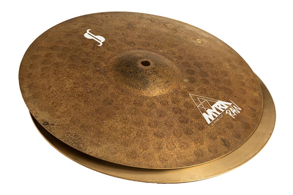 Stagg MYR-HR14RW US l Myra Series 14 Inch Raw Hi Hat Cymbals l B20 Bronze Alloy