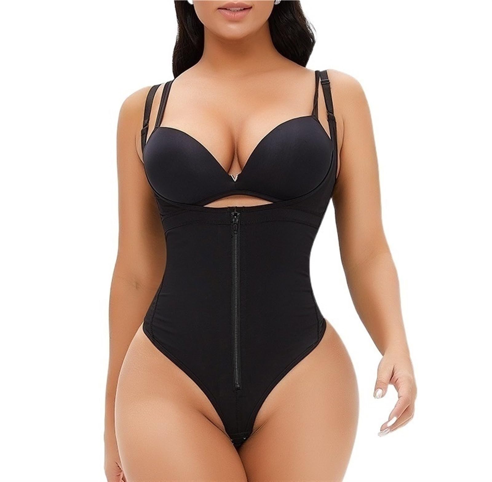 KIRYU Body sexy da donna con scollo a V profondo e schiena scoperta