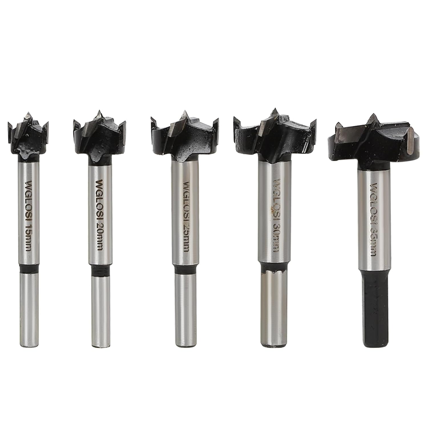 Forstner Bit Set, 10-Piece Forstner Bits for Woodworking, Carbide Tipped Fostner Drill Bit Set, Hole Saw Set for Hard Wood Softwood Plastic Plywood MDF
