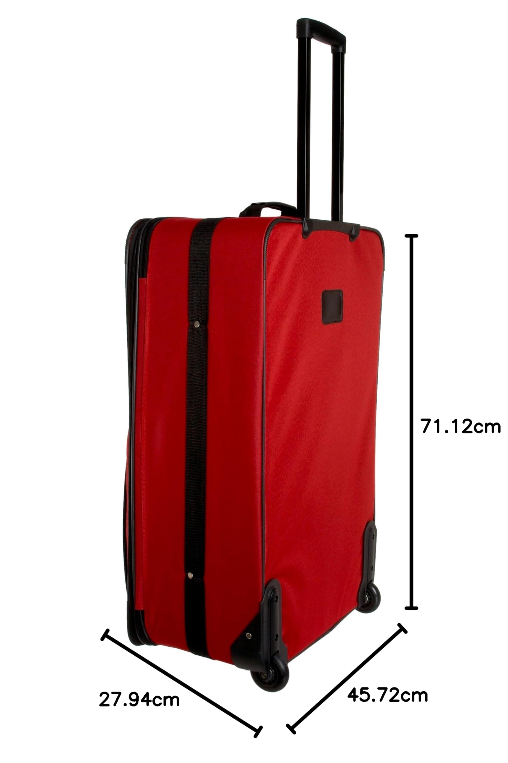 Rockland bagaż podróżny Softside, pionowy, zestaw, Czerwony, 4-Piece Set (14/19/24/28)