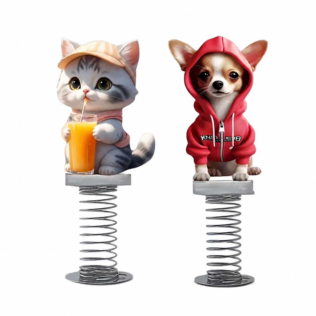 Car Bobble Head, Nodding Dog for Car, Car Accessories, Auto Dashboard Bobblehead Figures, Acrylic Auto Ornaments, Bobblehead Gifts, Compatible with Various Vehicle Types, Including Cars and Bicycles