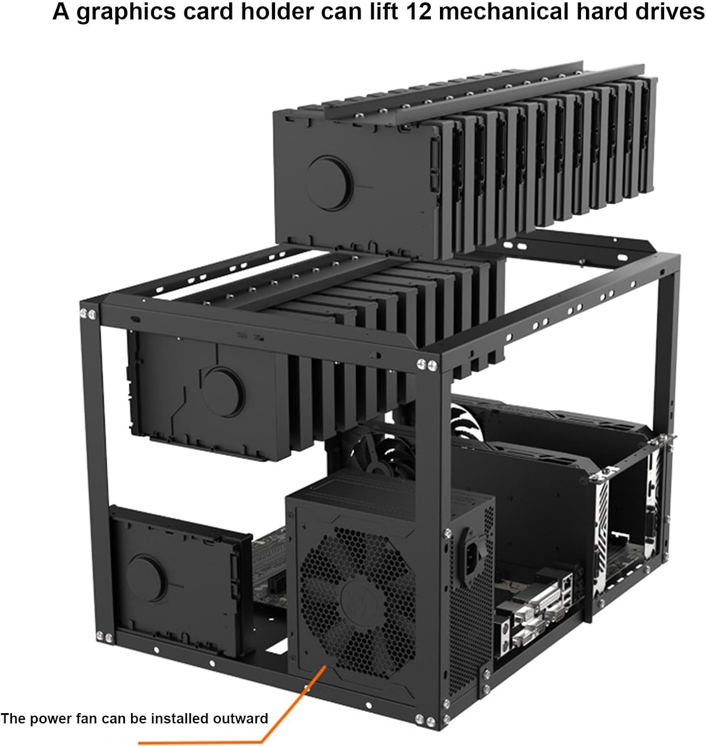 S-DEAL マイニングリグフレーム、マイニングフレーム,パソコンケース PCフレーム - 効率的な冷却のための多用途コンピュータケ  Amazon.co.jp: 12GPU用マイニングリグフレーム、スチールオープンエアマイナーマイニングフレームリグケース、暗号コイン通貨ビットコイン ETH ...