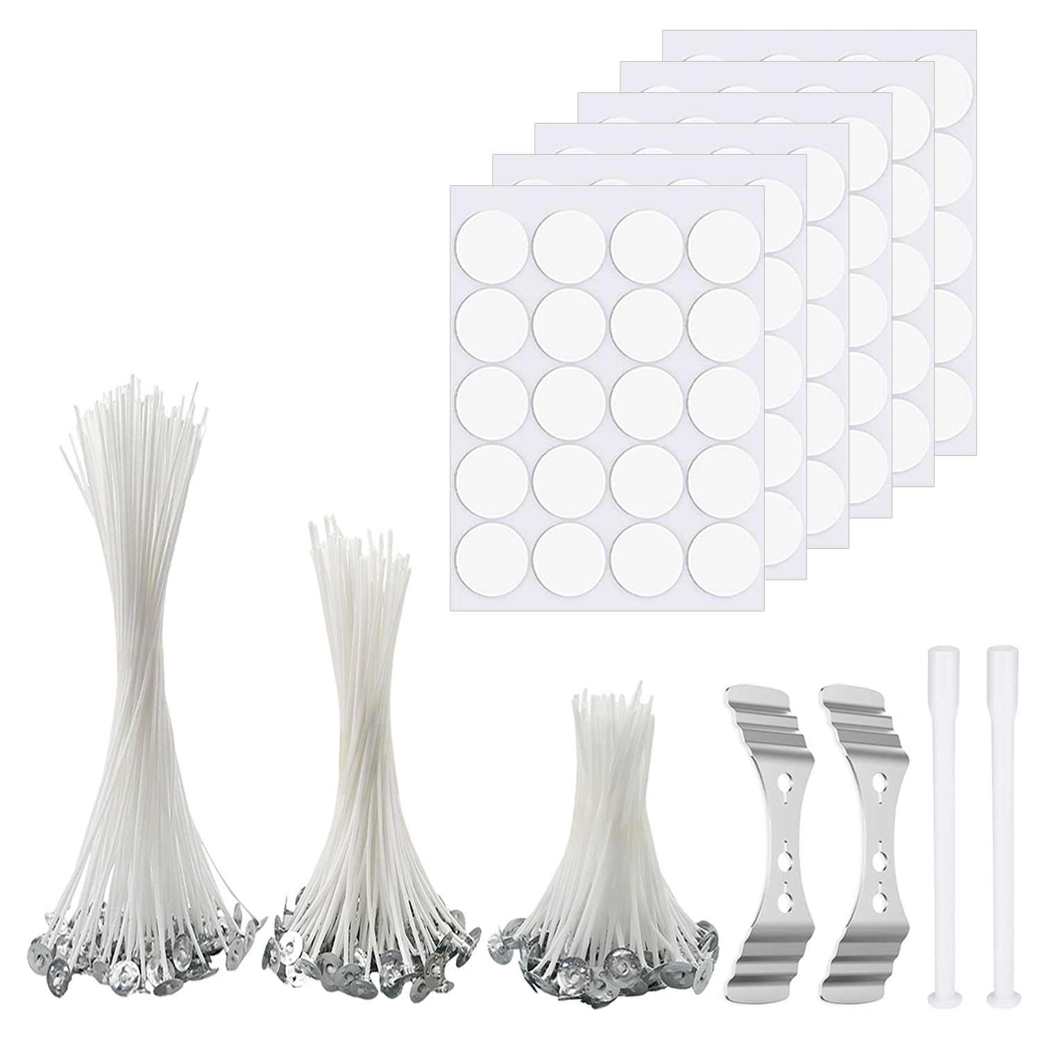 Kerzendocht Set, 120 Stück Kerzendochte für Kerzen, Rauchfrei Kerzendocht,DREI Längen-10/15/20cm, Kerzen Selber Machen Set, Dochte für Kerzen DIY Kerzen Öllampen Aromatherapie