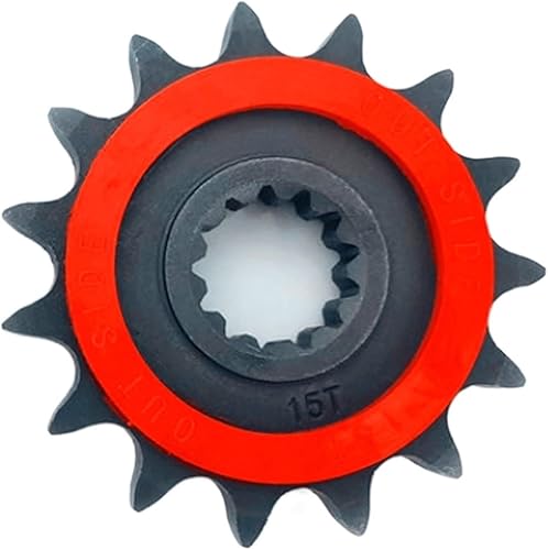 Piñón pequeño para motocicleta, 15 dientes, compatible con TRK 502 502C 502X BJ300 TNT300 BN302 BJ500 BJ600 TNT600 (color 15t)