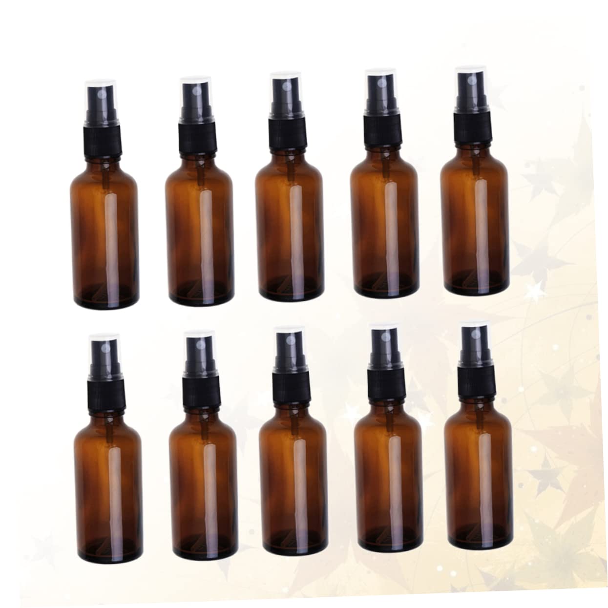Happyyami Flaconi Spray in Vetro Marrone 20ml, Set da 20 Pezzi Riutilizzabili per Oli Essenziali e Cosmetici, Leggeri e Pratici per Viaggi e Uso Quotidiano