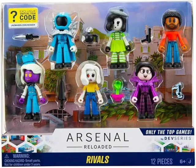 Pack 6 Figuras Rivales Arsenal - Figuritas de Roblox DevSeries