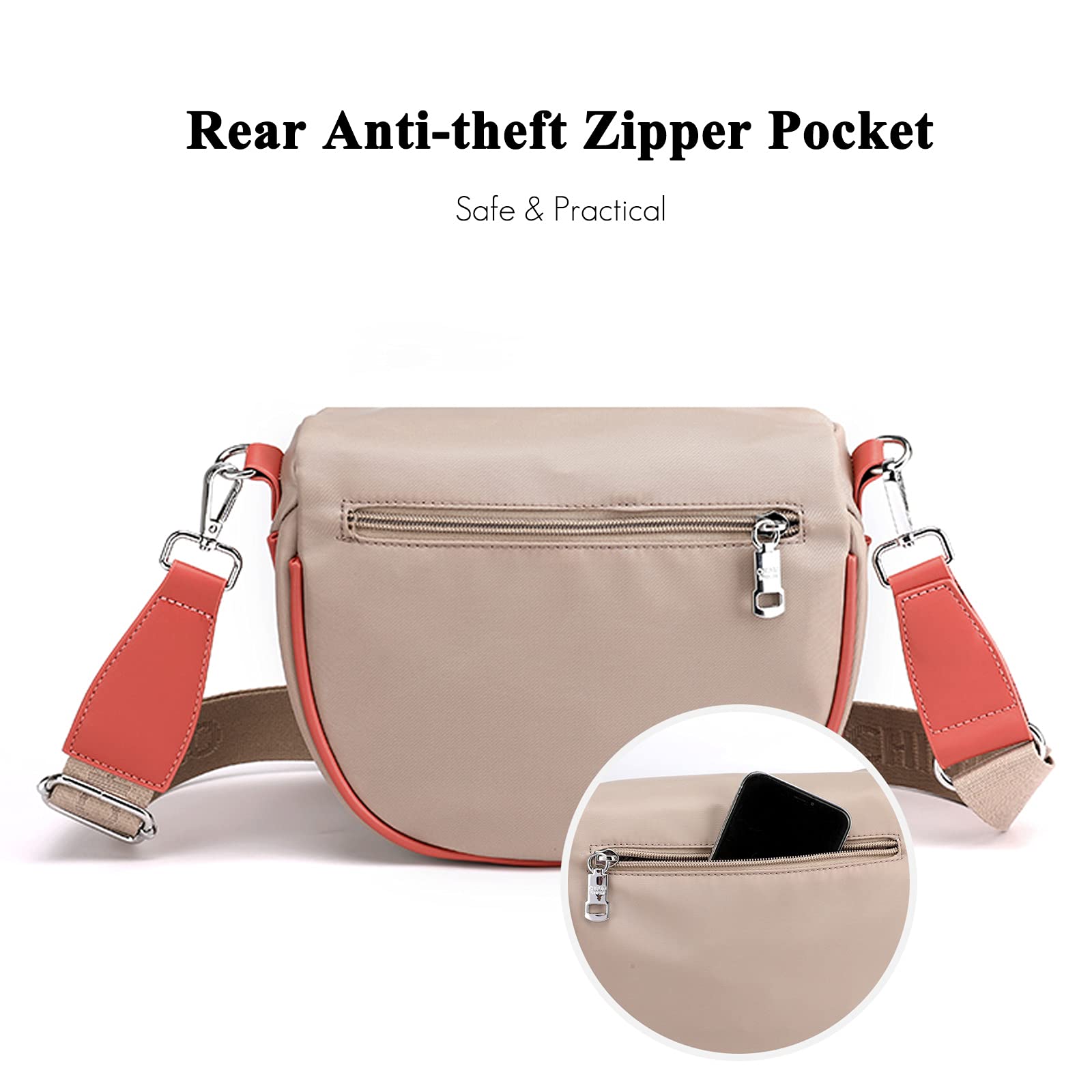 FANDARE Léger Sac à Bandoulière Polyvalent Sacs D'épaule Besaces Poitrine Poche Sling Porté Epaule Sacoche Les Adolescents Hommes Femmes Imperméable Nylon pour Voyage École Sports Crossbody