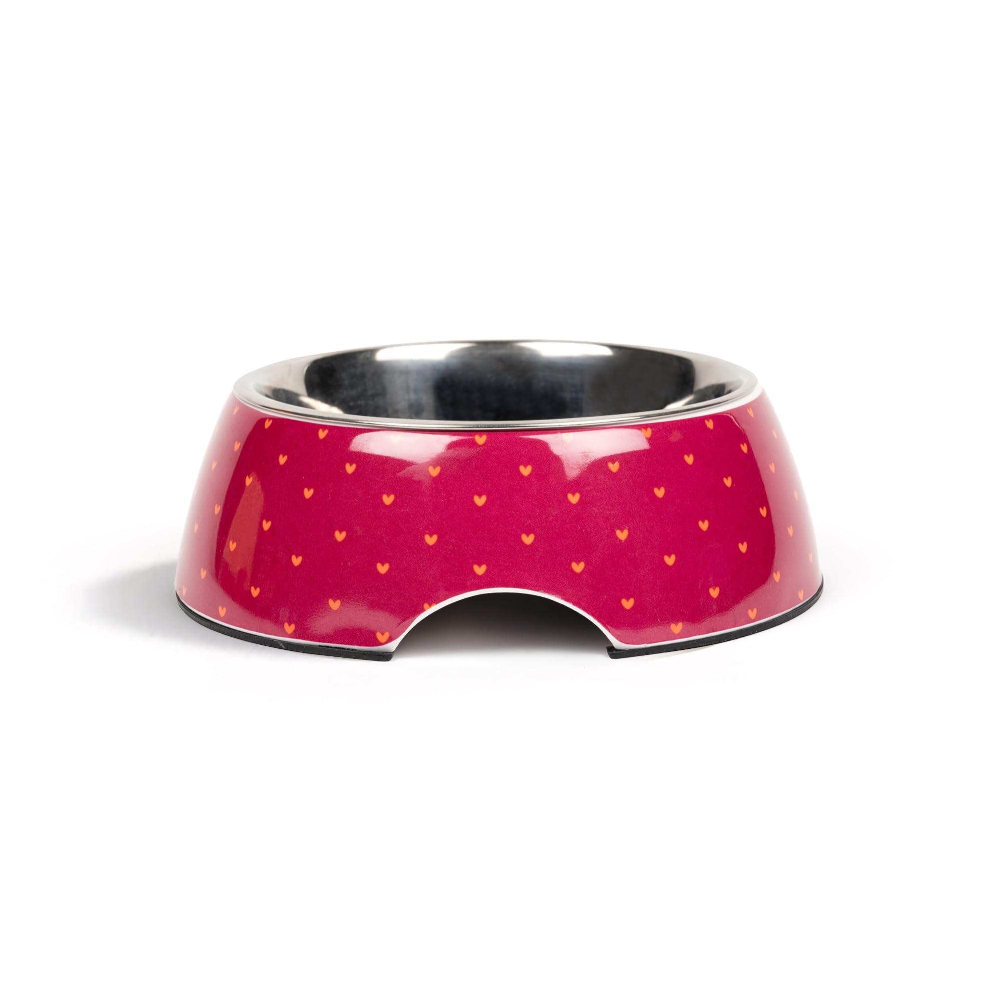 Heads Up For Tails Dog Huft Cute Hearts Melamine Bowl For Pets-Red (S),17 cm,H_6 cm,W_16 cm (B0CR1P2TV4) Amazon Price History, Amazon Price Tracker