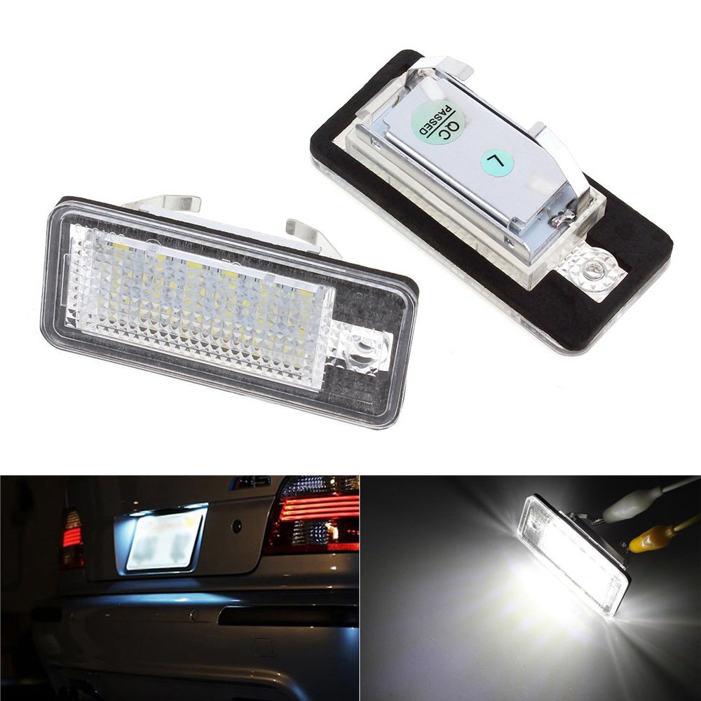 2 uds., lámparas de luz LED para matrícula sin error canbus para Audi A6 4F RS6 C6 A4 B6 B7 S4 RS4 A3 8P Q7 4L A5 8F A8 4H S8 D4 - AliExprs 34