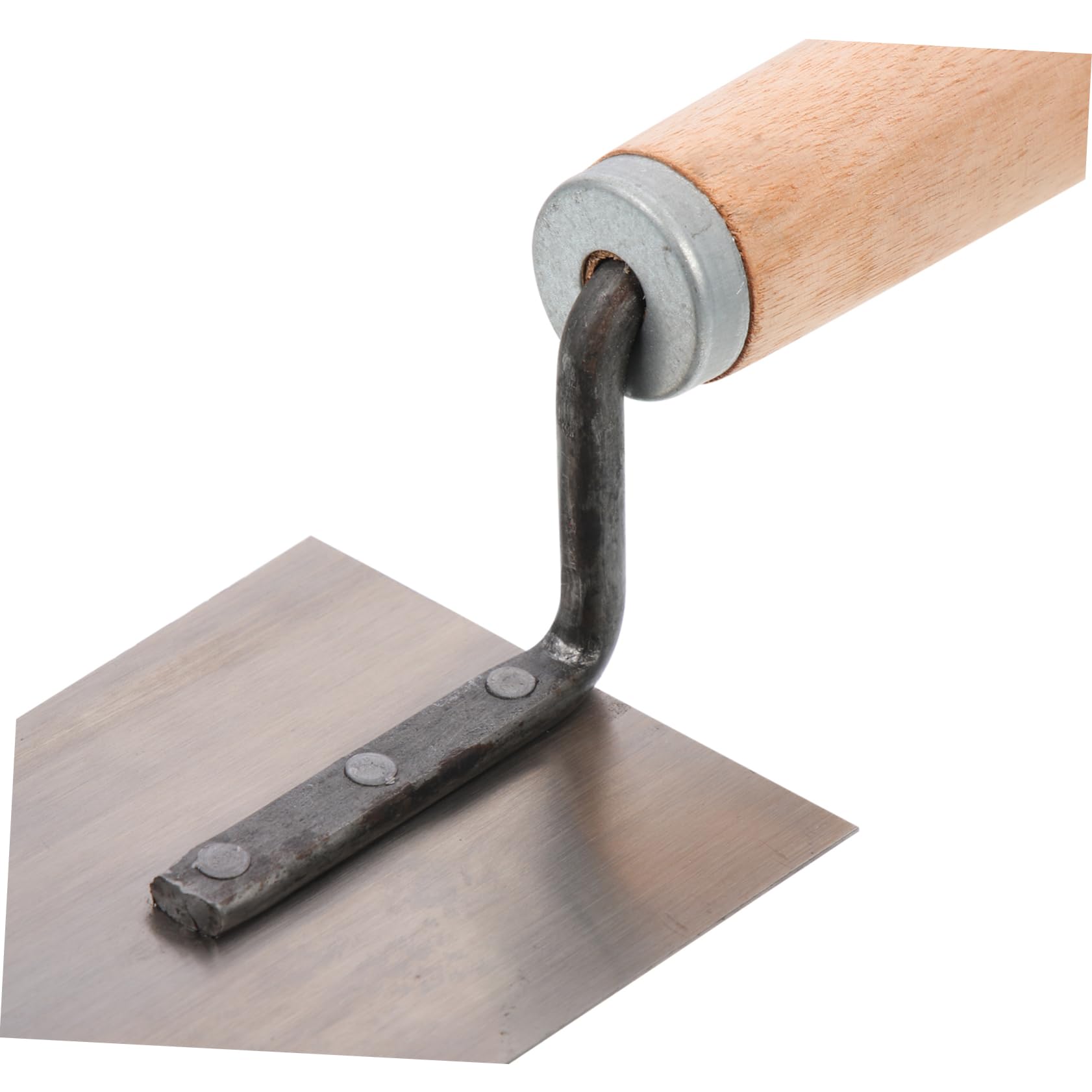 Paleta de Albañilería de Acero Inoxidable 5 Piezas para Acabado | Mango de Madera, Nivelado y Modelado de Yeso, Formato 5 Unidades, Uso en Obra y Enlucido
