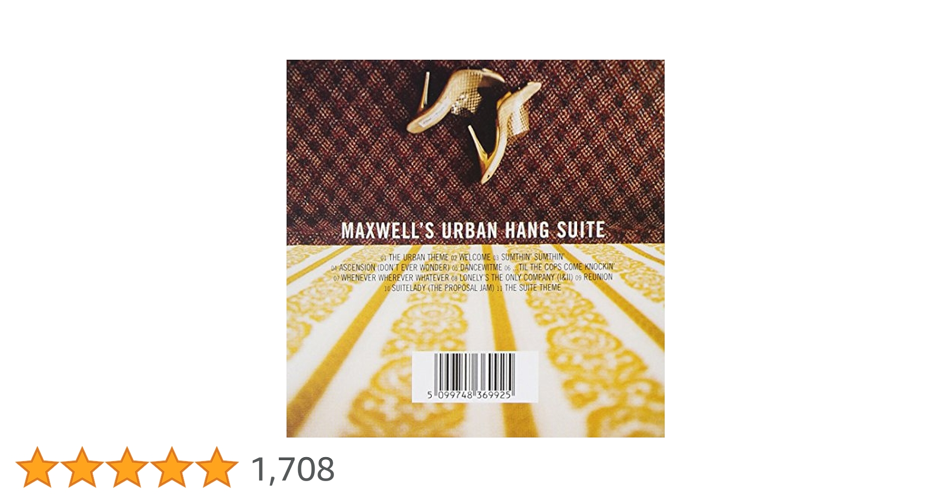 新品 Maxwell URBAN HANG SUITE 20周年記念版レコード Amazon.co.jp: Maxwell's Urban Hang Suite: ミュージック