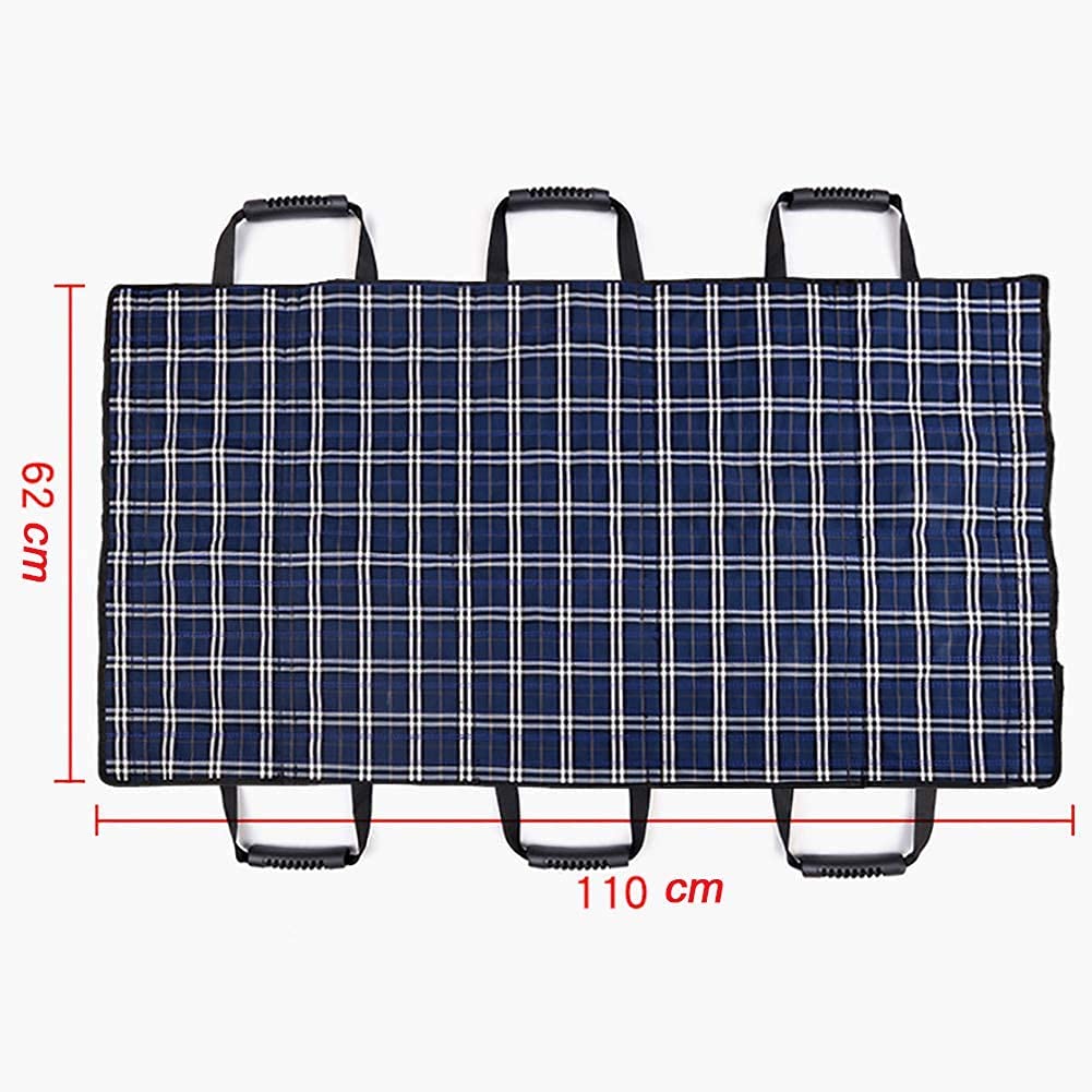 Tabla de transferencia, cinturones deslizantes, protectores inferiores, almohadillas para cama de incontinencia para adultos con 6 asas, arnés de elevación médica, cinturones de elevación de tran