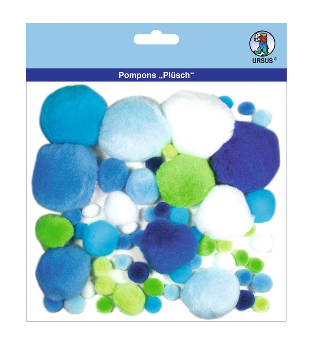 Ursus 39500001 – Fluffy Pom Poms Pastel Colours