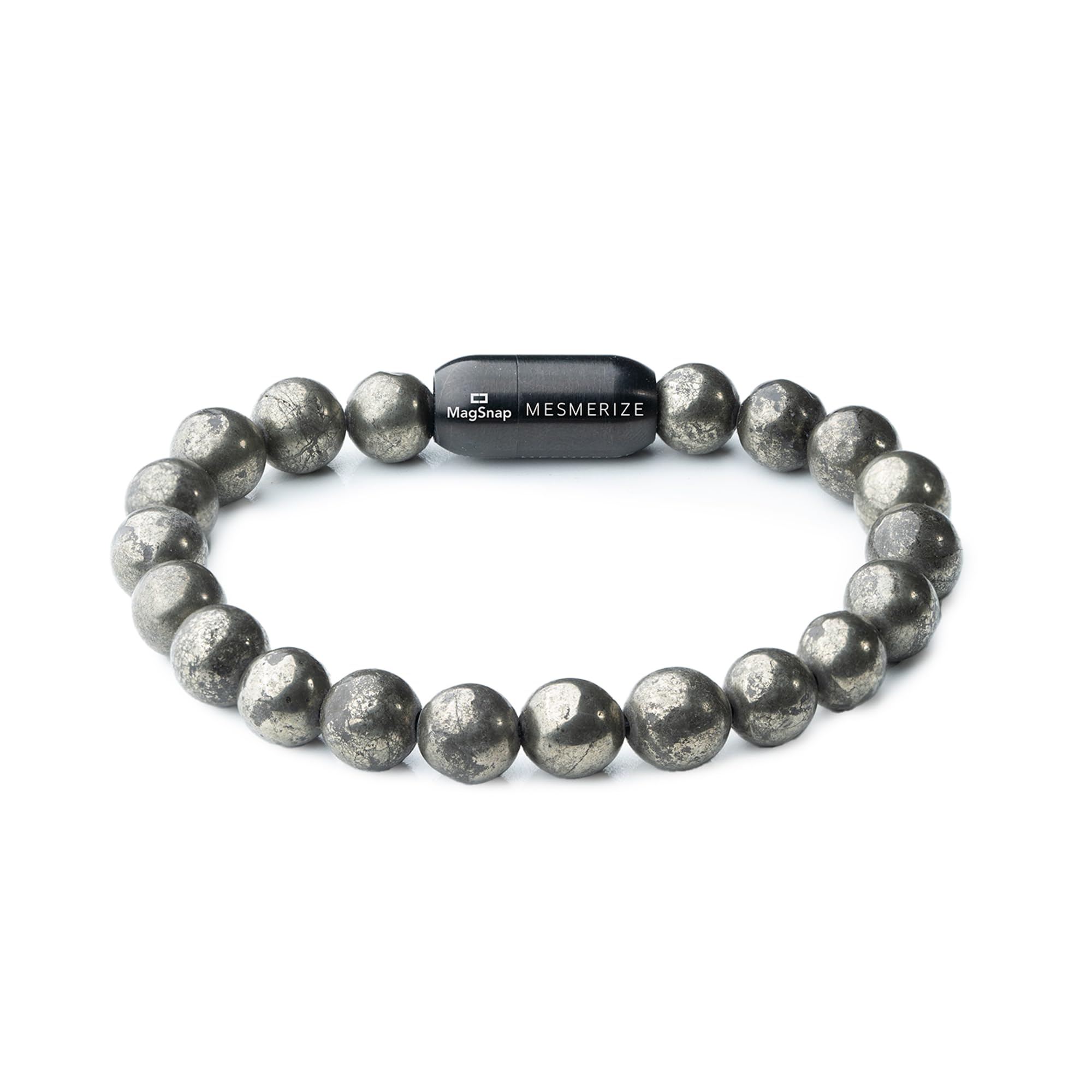 Mesmerize Original Natural Stone Bracelets Collection | Lapis Lazuli, Amethyst, Rudraksha, Onyx, Pyrite, Lava, Freshwater Pearl, Tiger Eye For Unisex Adult (Pyrite, L) (B0CYHGJHK6) Amazon Price History, Amazon Price Tracker