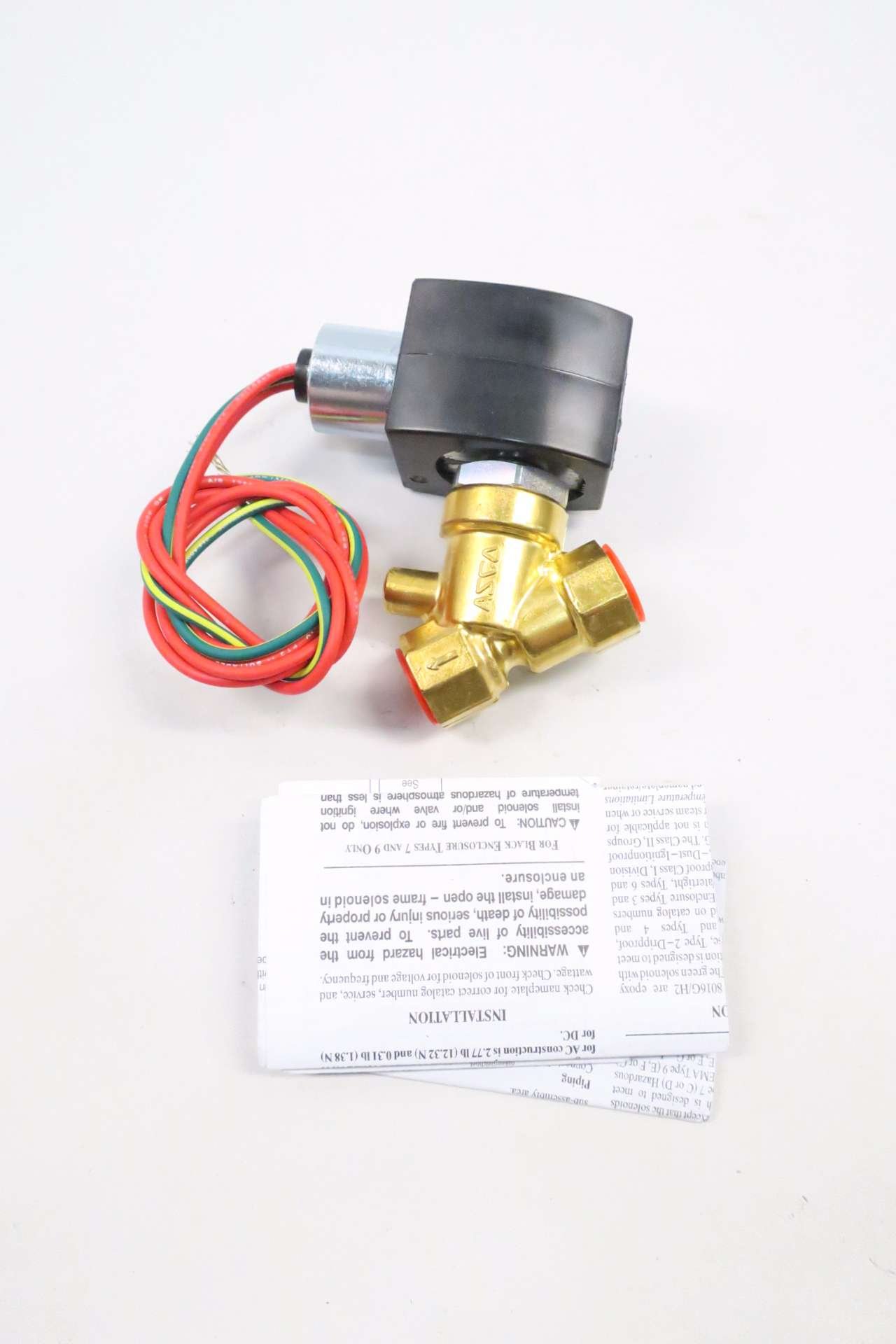 ASCO EF8210G073 RED-HAT II 120V-AC 3/8 IN NPT SOLENOID VALVE D541114:  Amazon.com: Industrial & Scientific