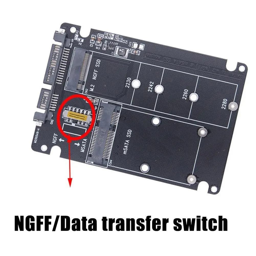 ETZIN NGFF M.2 to SATA Converter Adapter, SATA M.2 + MSATA SSD to SATA Hard Drive Adapter Card for Computer, Supports M.2 modules in 2280, 2260, 2242 and 2230 formats-EPL-423HS. — Amazon image 5