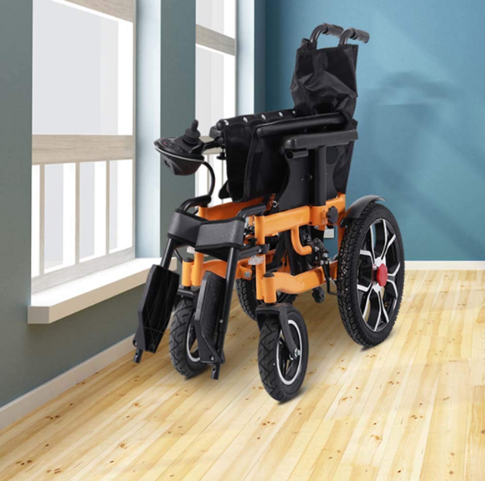 Heavy Duty Elektryczny wózek inwalidzki, składany, lekki, mobilny skuter, wygodny, do domu, na zewnątrz, gotowe do siedzenia 45 cm, łożysko ładunkowe 100 kg, P