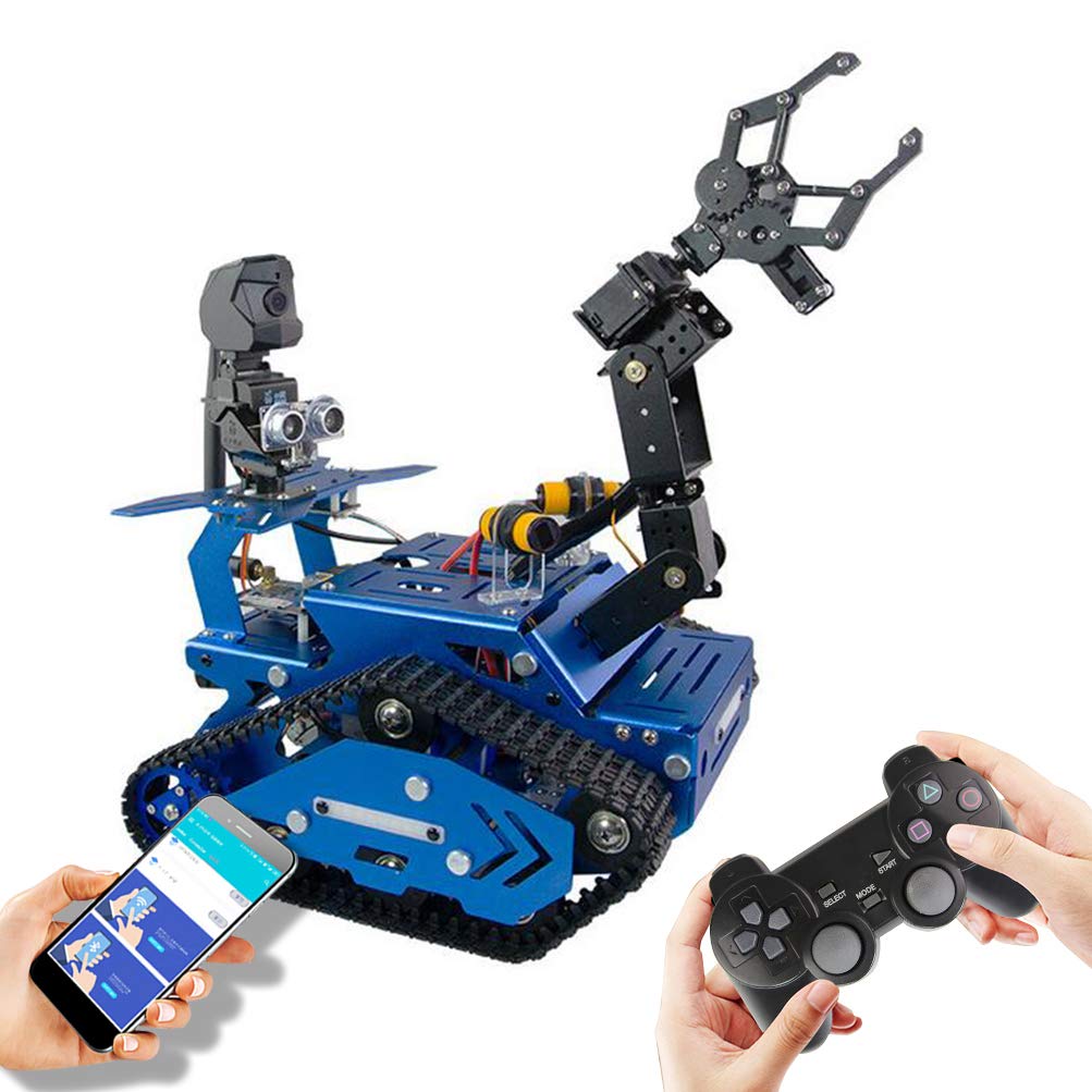 Buy DIY Raspberry Pi Robot Kitfor, STEM Educational Robot Kit with Face ...